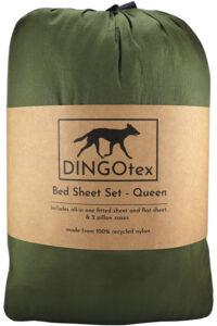 dingotex eco-friendly sheet set queen size gumleaf